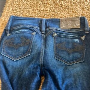 Express Blue Flare Wide Leg Jeans with Classic Denim Style